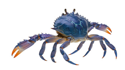 Isolated blue crab arthropod marine animal, sea creature, ocean life, gourmet seafood