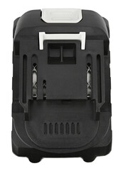 Rechargeable battery for Cordless Power Drill isolated on a transparent background. Full depth of field. PNG.