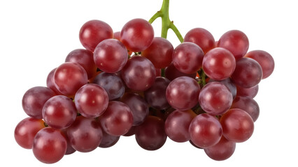 Isolated bunch of red seedless grapes, juicy snack, healthy diet, perfect fresh