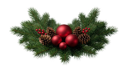 christmas decoration isolated on white