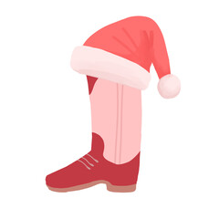 Howdy Christmas boot cartoon 