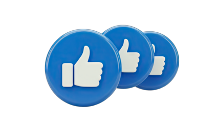 Thumbs Up Icons: Social Media Approval Concept