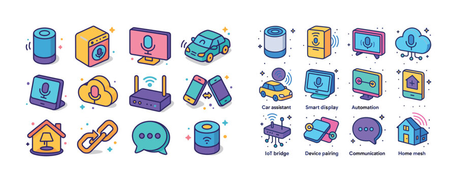 Smart home technology concepts: devices, automation, wireless co