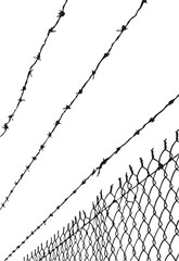 Barbed wire Fence graphy Barbed tape, High-voltage barbed wire protective wall, angle, outdoor Structure png