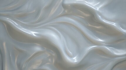 Fototapeta premium Ultra smooth silicone like surface in warm light gray tone, medical devices and prosthetics inspiration, tactile realism, modern healthcare