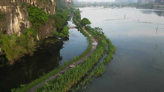 Tr&agrave;ng An is a scenic area near Ninh B&igrave;nh, Vietnam, Asia . Situated on the southern bank of the Red River Delta, it is characterized by karst formations and valleys with steep slopes. Explore the UNESC