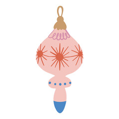 vector illustration of a christmas ball