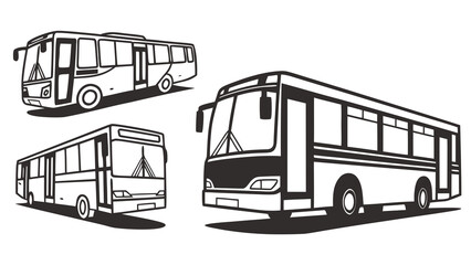 bus isolated on white background