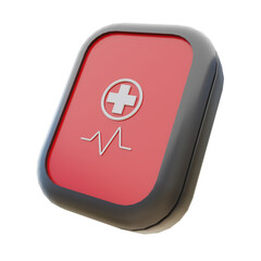 3d illustration of medical app for icon symbols.3d render.