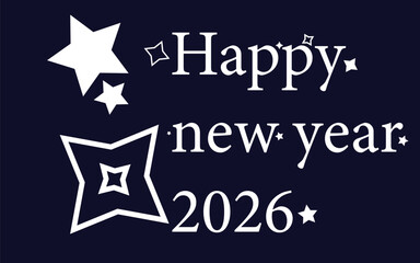 Creative 2026 New Year Logo and Text Design Concept &ndash;Diary Cover, and Celebration Template
