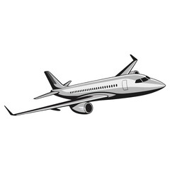 airplane isolated on white