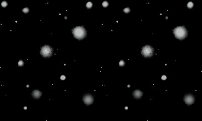 Winter Seasonal background of Covered in Snow Particles