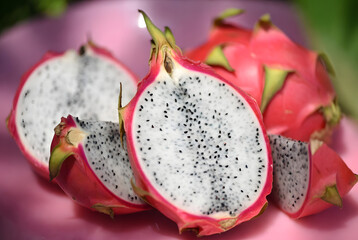 dragon fruit isolated on white background