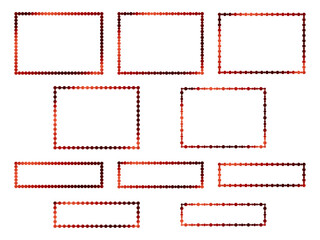 丸、長方形F2、10赤