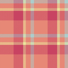Swatch background plaid seamless, up textile vector fabric. Customized tartan texture pattern check in red and light colors.