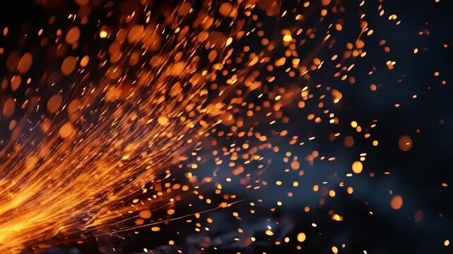 Blazing Sparks - A Fiery Display of Light and Energy.