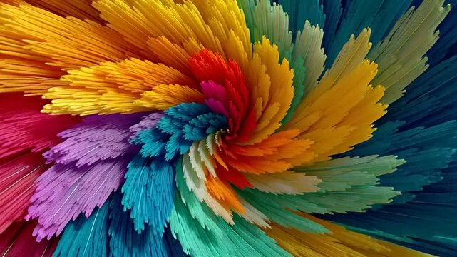 Colorful Abstract Swirl - A Vibrant Display of Artistic Expression.