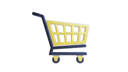 Shopping Cart Icon Isolated on White Background