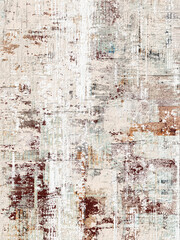 Dynamic abstract composition with horizontal movement and eroded, scratched details. Excellent for web headers, packaging, and commercial use in upholstery or flooring. Earthy tone design.