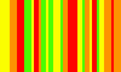 Obraz premium Vibrant vertical stripes in red, yellow, orange, and lime green create a dynamic, energetic background perfect for websites, presentations, or playful designs.