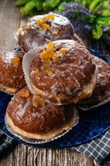 Traditional sweet donut.