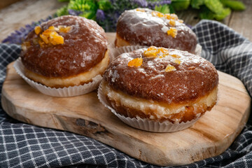 Traditional sweet donut.