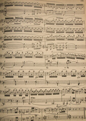 Naklejka premium old music sheet