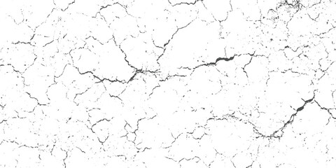 White surface with dark grey cracked texture pattern abstract background black broken chalk