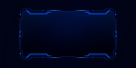 Sci fi futuristic user interface, HUD template frame design, Technology abstract background