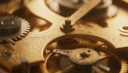 Image depicting ornate mechanical gears representing traditional watchmaking art and skilled craftsmanship. It highlights trends in valuing heritage techniques in modern horology