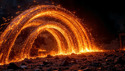 Fiery Steel Wool Light Painting