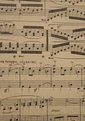 old music sheet