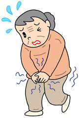 疾患・疾病のイラスト - 頻尿・過活動膀胱・排尿障害