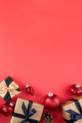 Christmas gifts with ornaments