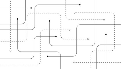 Abstract background with technology circuit board texture. Modern electronic motherboard texture. Creative idea for internet technology. Tech concept for header, web banner, website, presentation.