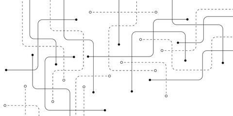 Abstract background with technology circuit board texture. Modern electronic motherboard texture. Creative idea for internet technology. Tech concept for header, web banner, website, presentation.