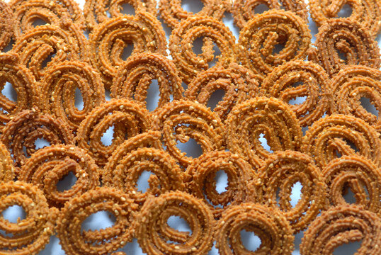 close up of a traditional indian snack