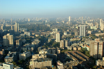 Fototapeta premium aerial view of mumbai