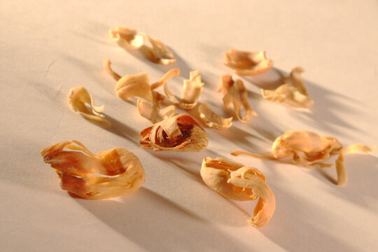 close up of a slice of mace