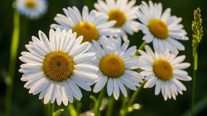 Obraz premium Close up of daisies