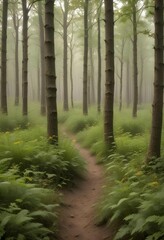 Amazing nature with trees and bugs