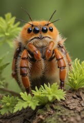 Amazing nature with trees and bugs