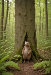 Amazing nature with trees and bugs