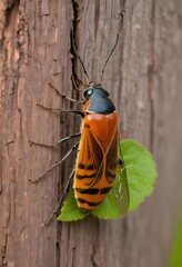 Amazing nature with trees and bugs
