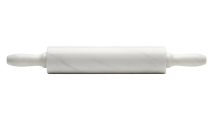 Isolated rolling pin for dough, marble kitchen tool for bakery and pastry work, baker's aid