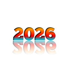Happy new year 2026  illustration background