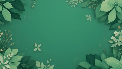 Minimal Green Instagram Stories Templates with Highlight Icons and Abstract Organic Floral Background