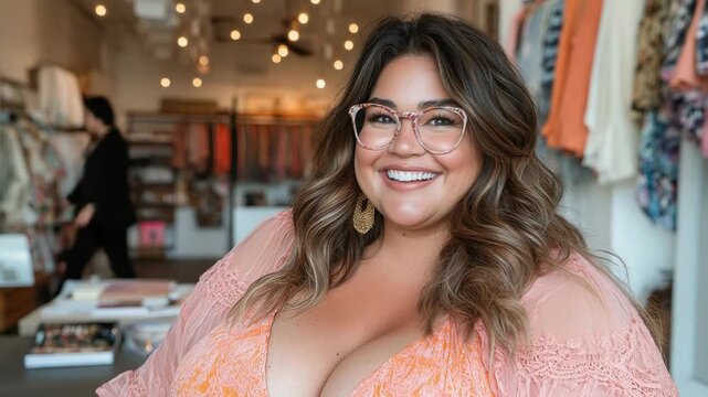 selective focus freelance plus-size designer in home office