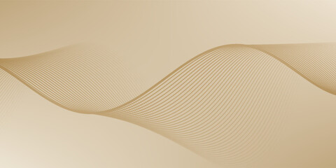 The background features a smooth texture with beige lines creating a flowing design. Beige background with wavy line pattern. Beige background vector. Modern wavy line pattern background.