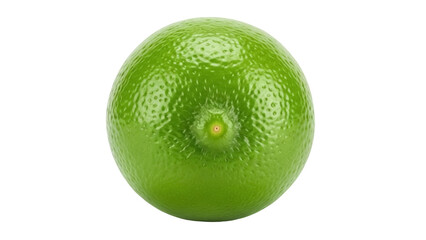 Isolated lime citrus fruit, vibrant green color, flavorful ingredient for drinks and cuisine